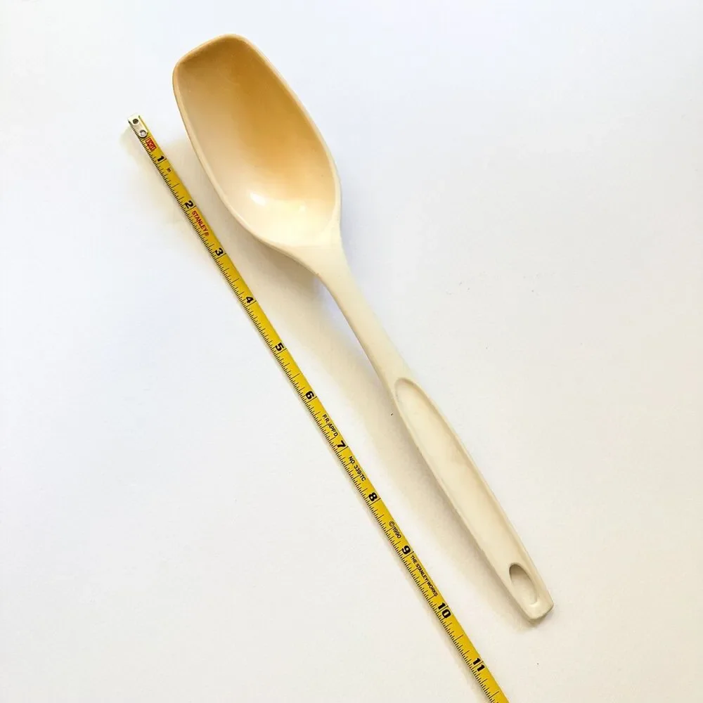 Vintage Foley Spoon Beige Nylon Kitchen Utensil Good No Melt Marks